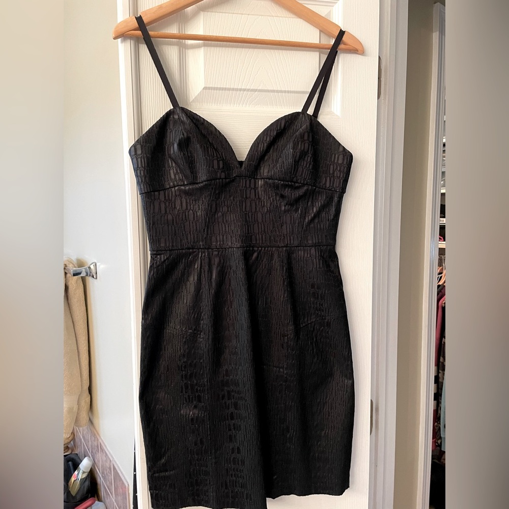 Jay Godfrey Black Snakeskin Dress